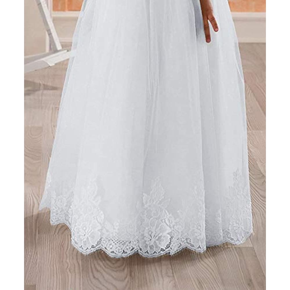 First Communion Dress Sleeveless| Girls Wedding Party 