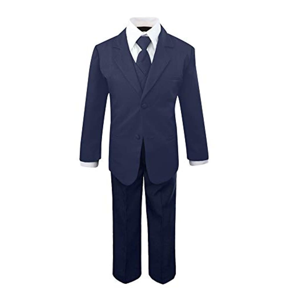 First Communion Toddler Boys’ 5 Piece Classic Fit No Tail 
