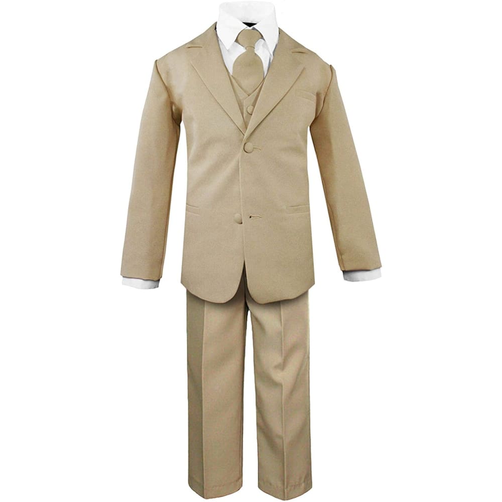 First Communion Toddler Boys’ 5 Piece Classic Fit No Tail 