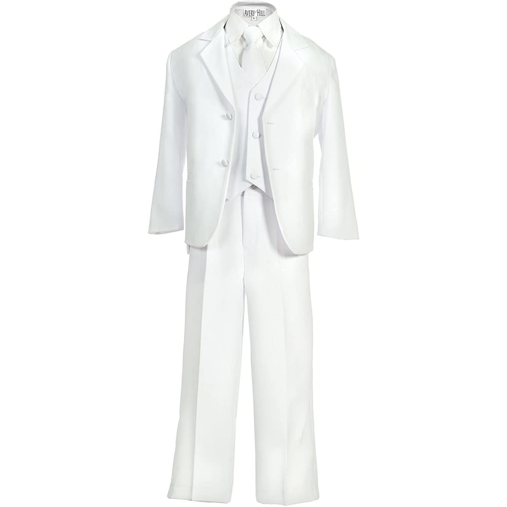 Formal Dressing Boys 5 Piece Suit with Shirt and Vest - 3-6 