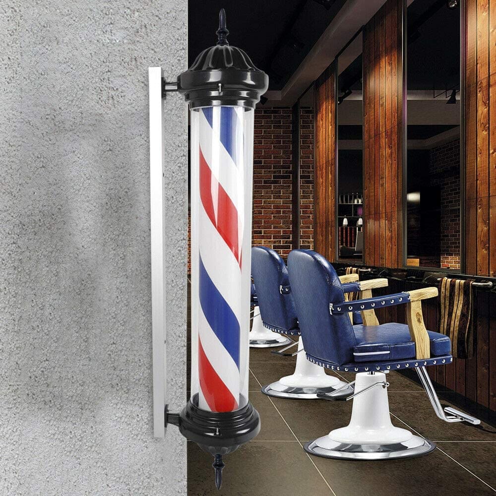 Gdrasuya10 Barber Pole Light Rotating LED Hair Salon Shop 