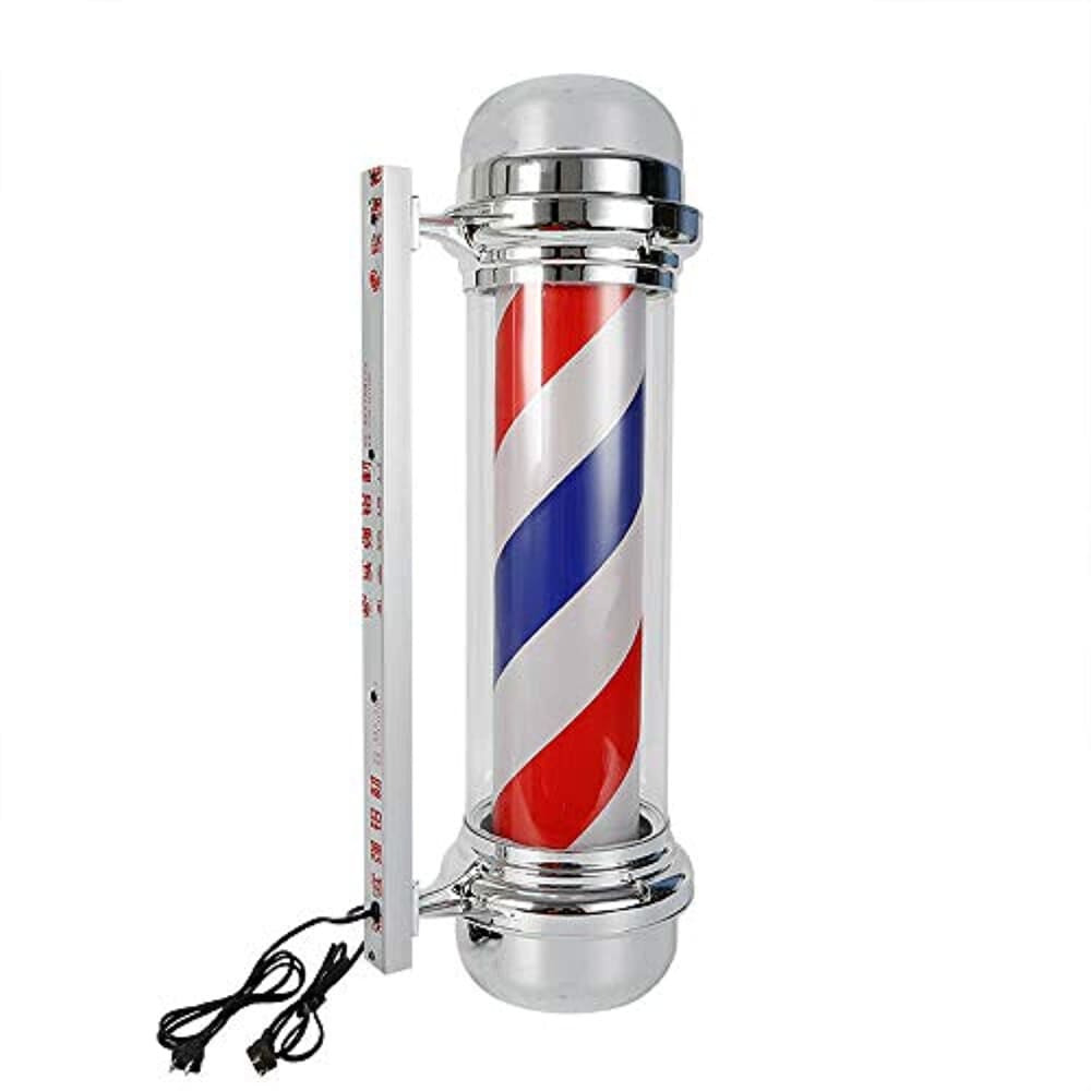 Gdrasuya10 Barber Pole Light Rotating LED Hair Salon Shop 