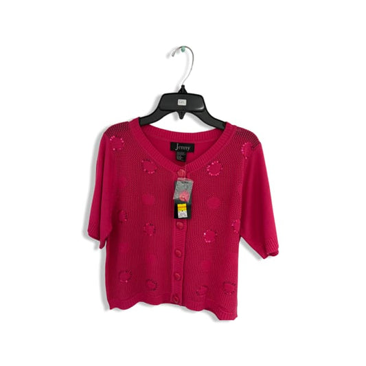 Jenny Fashion Cardigan - small / hot pink