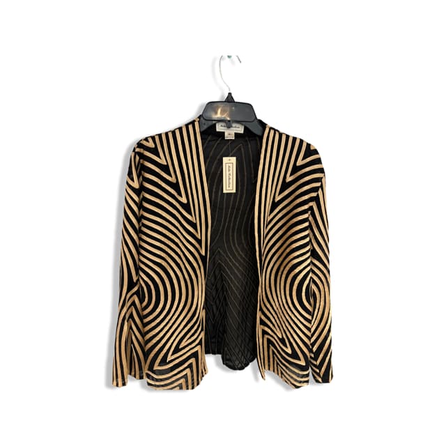 KEKE Collection Black and Gold Cardigan - Small - Blouses
