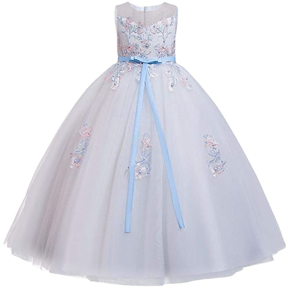 Little Big Girl Flower Tulle Dress Princess Pageant Birthday