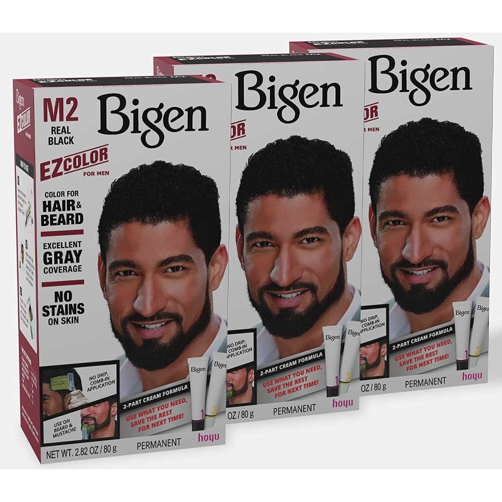 M3 Bigen EZ Color for Men Darkest Brown - 3 Pack - M2 Real 