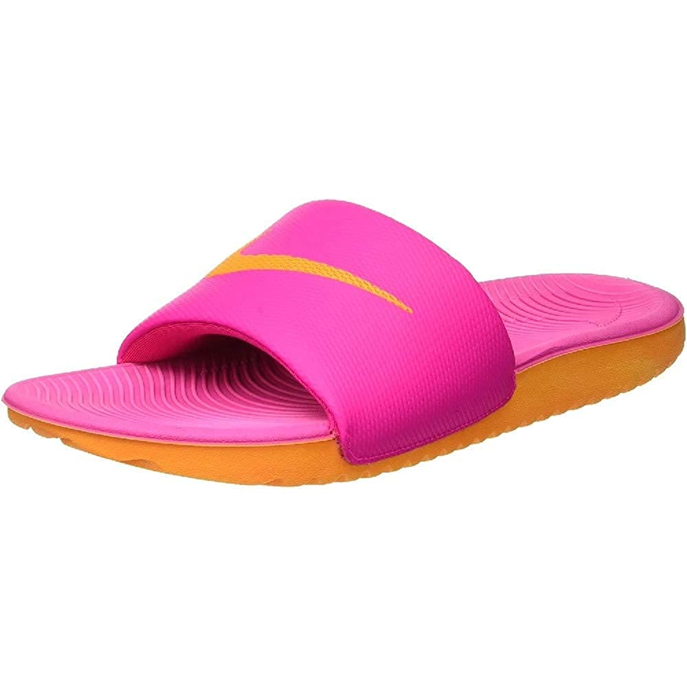NIKE Women’s Kawa Slide Sandal - 5 / Pink Prime Orange Peel 