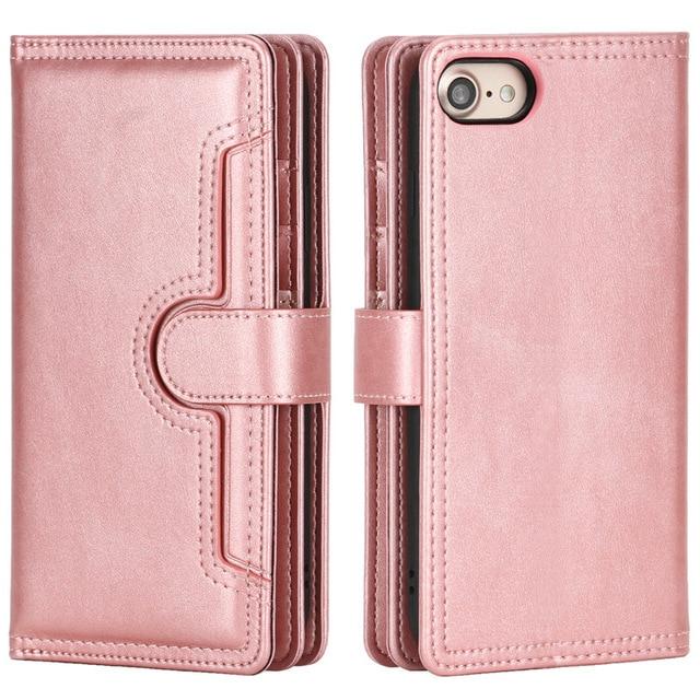 Premium Vegan Leather Wallet Case for iPhone