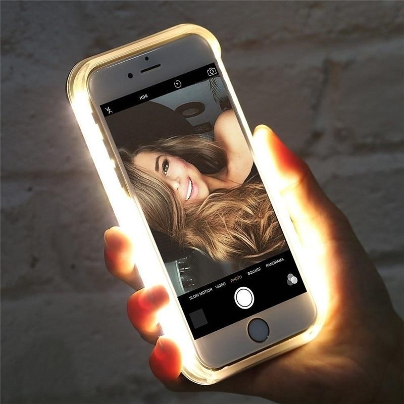 Luxury Light up LED Glowing Case for iPhones 7, 7Plus, 8, 8Plus, X,