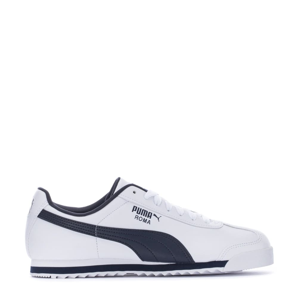 PUMA ROMA BASIC MEN’S - UK 10 / WHITE & BLUE