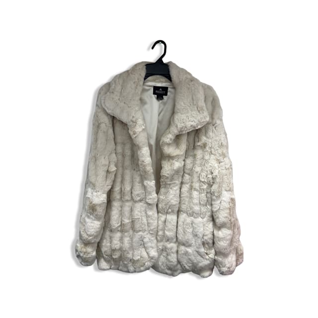 Regent and Company Faux Fur Jacket - large / off white