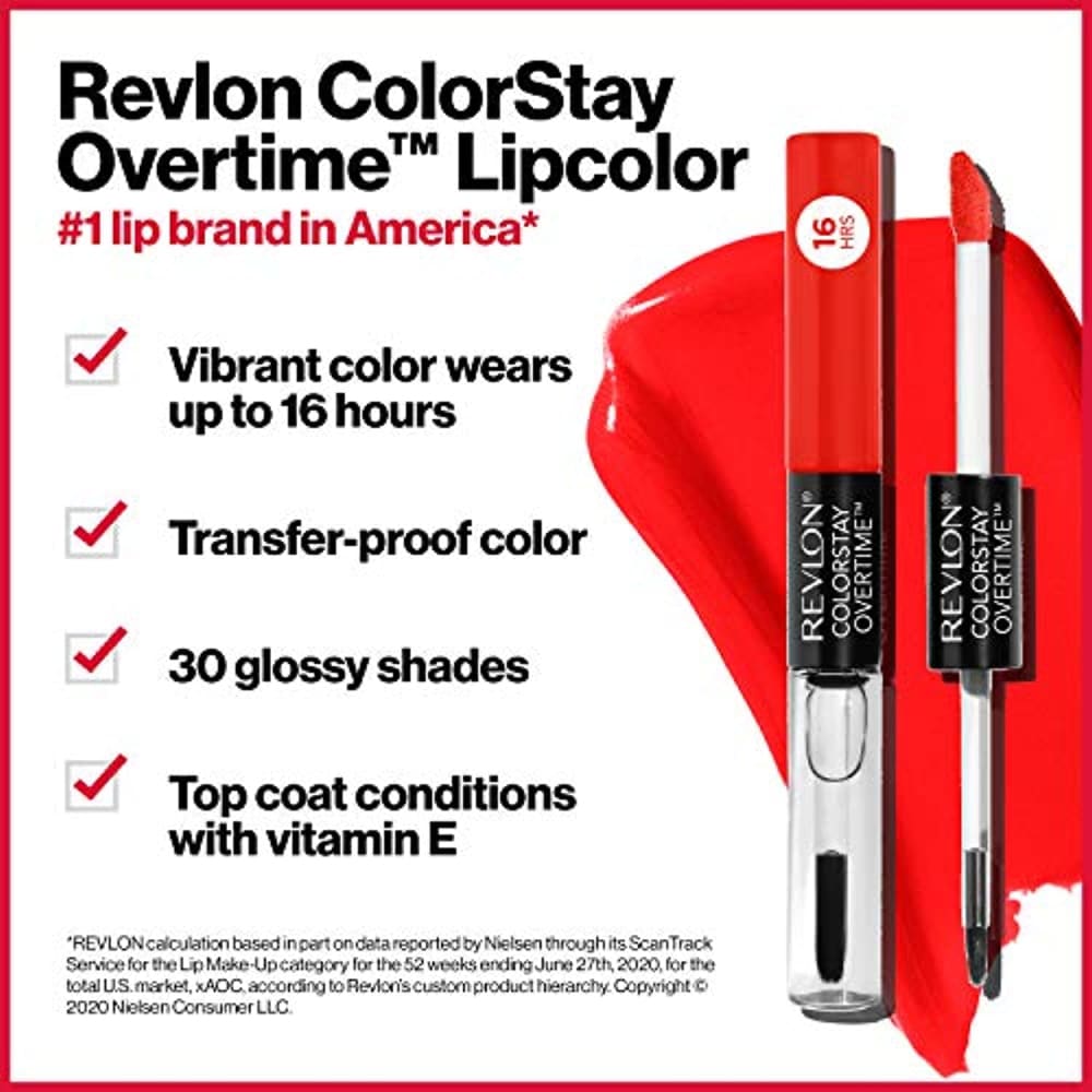 Revlon ColorStay Overtime Lipcolor Dual Ended Longwearing 