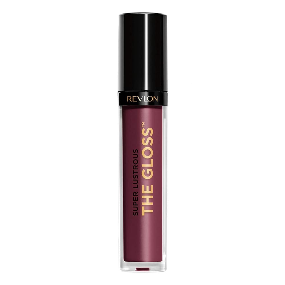 REVLON Super Lustrous Lip Gloss Sky Pink 0.13 fl oz - Black 
