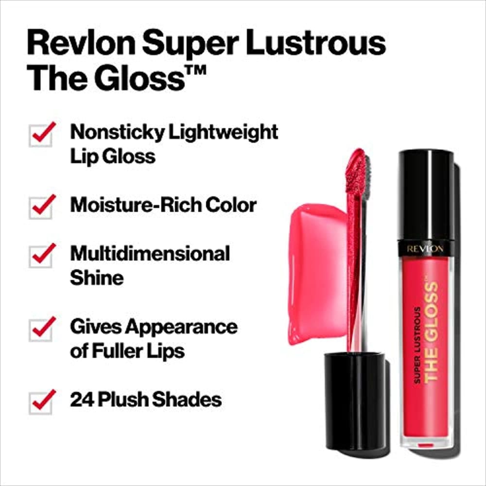 REVLON Super Lustrous Lip Gloss Sky Pink 0.13 fl oz - Lips