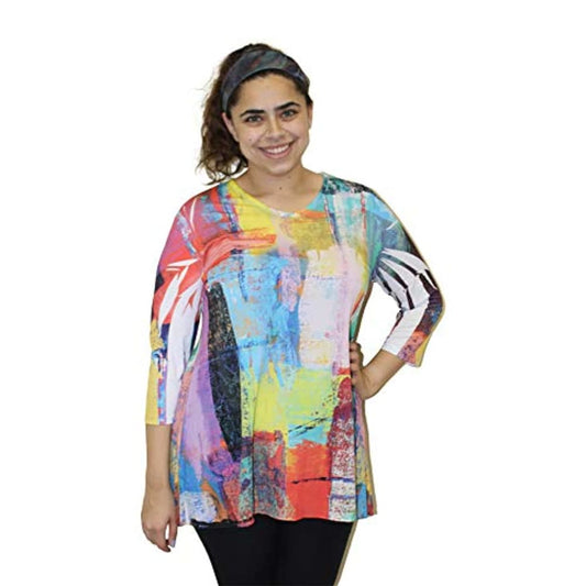 Sole Dione Studio Women’s Art Deco Tunic Top - Medium - Back