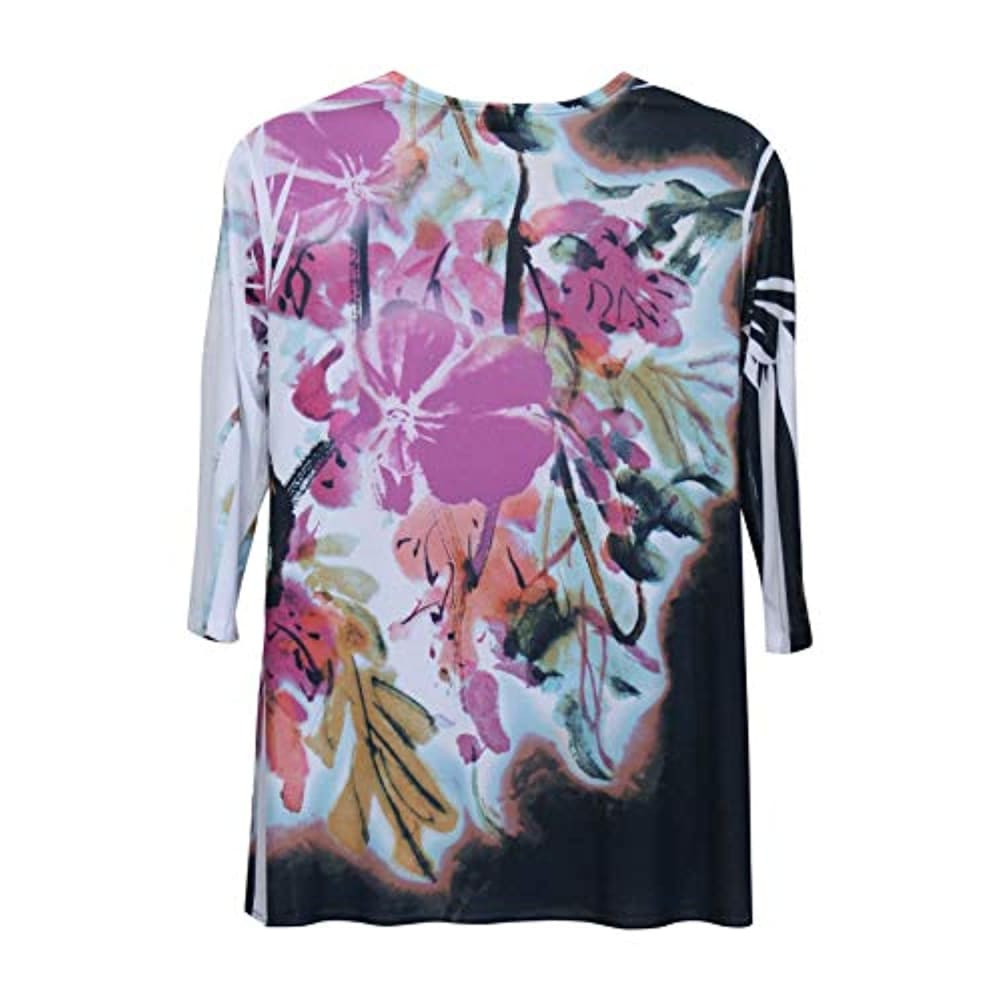 Sole Dione Studio Women’s Orchid Flower Tunic Top - Back to 