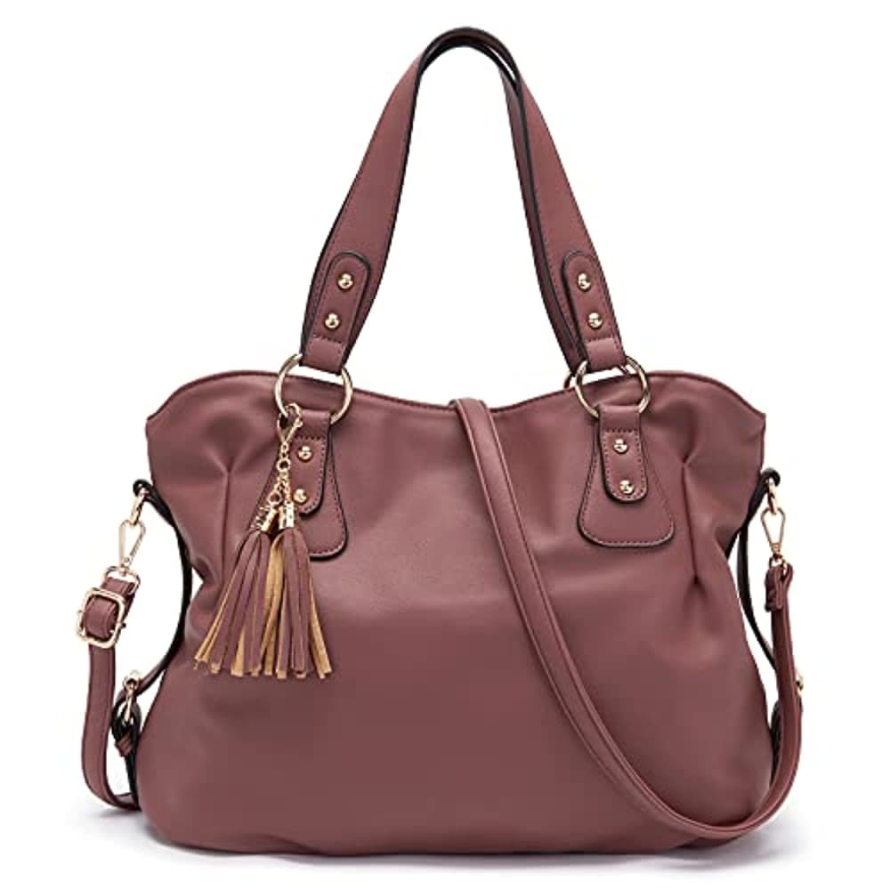 Soperwillton Handbags for Women Large Bucket Shoulder Bag 