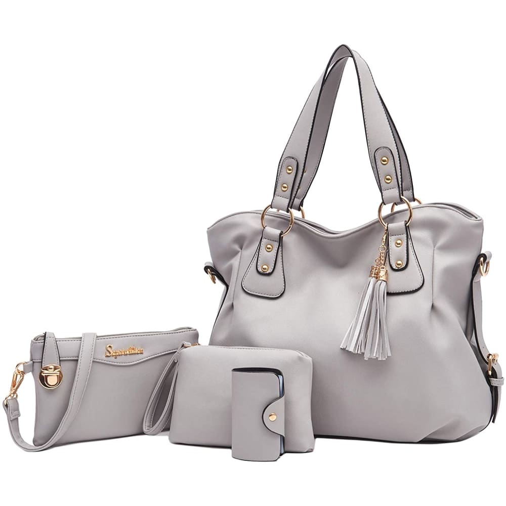Soperwillton Handbags for Women Large Bucket Shoulder Bag 