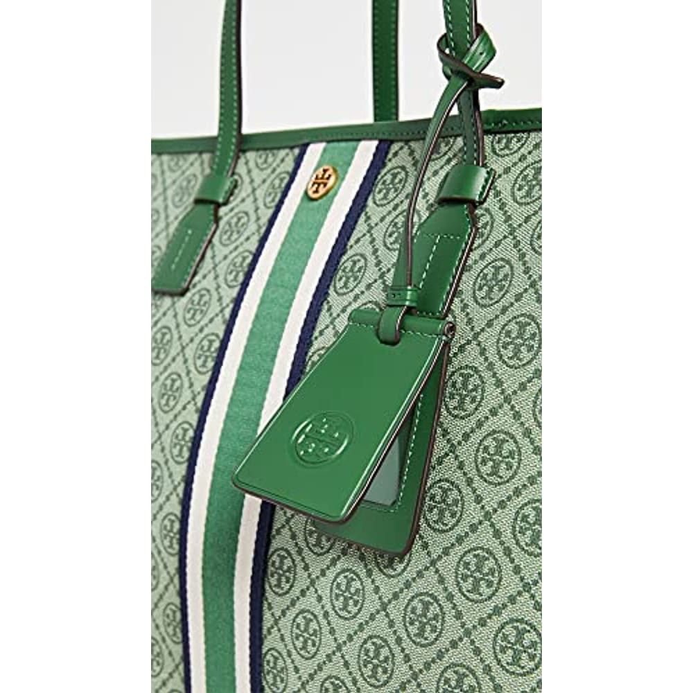 Tory Burch T Monogram Coated Canvas Small Tote