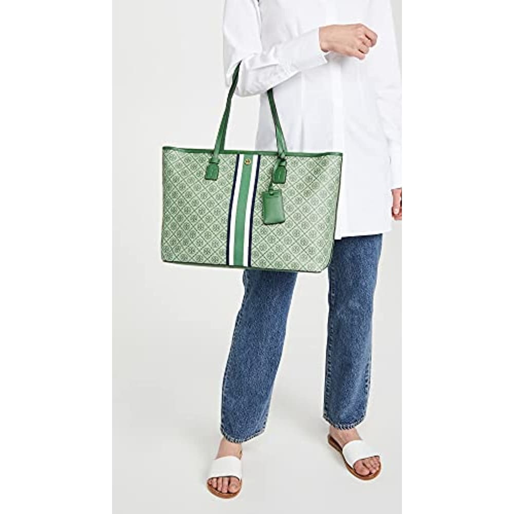 Tory Burch Women’s T Monogram Coated Canvas Tote - Back to 