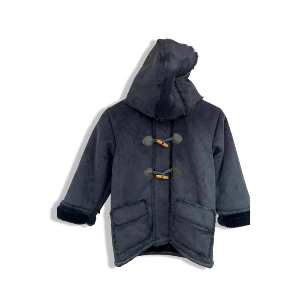 Widgeon Little Girls’ Faux Fur Coat with Detachable Hood - 