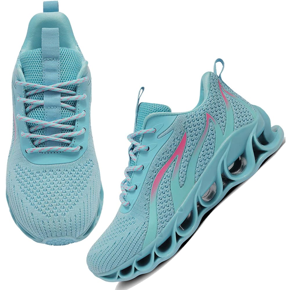 Women Walking Running Non-Slip Shoes - 5.5 / 1-4light Blue -