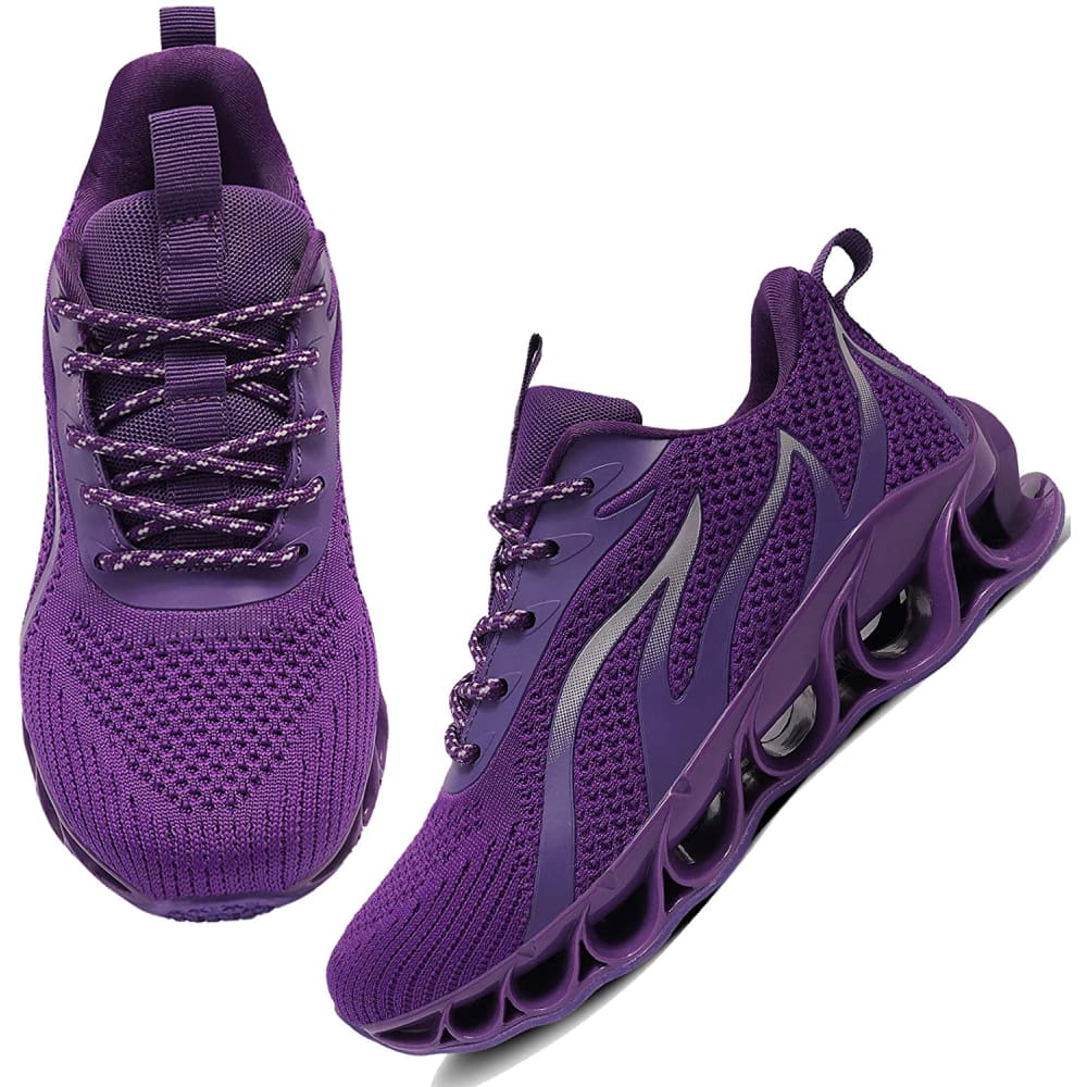 Women Walking Running Non-Slip Shoes - 5.5 / 1-5purple - 