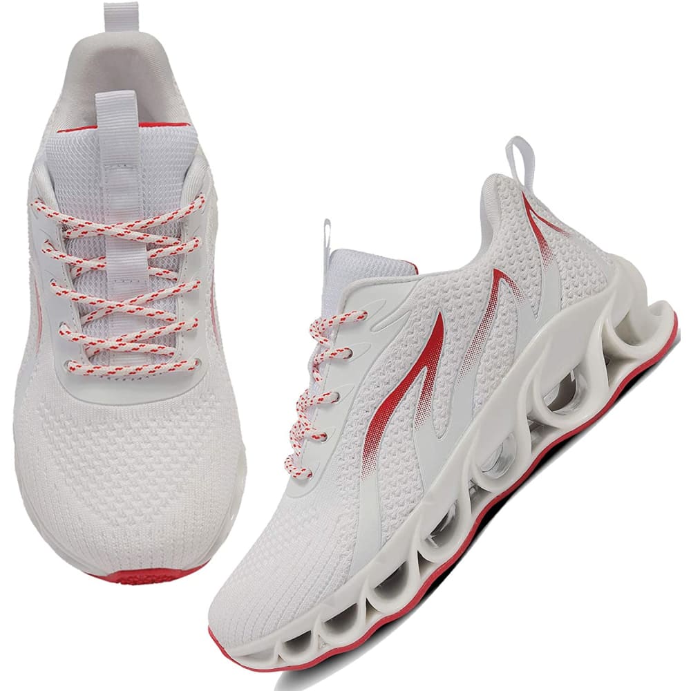 Women Walking Running Non-Slip Shoes - 5.5 / 1-7white - Back