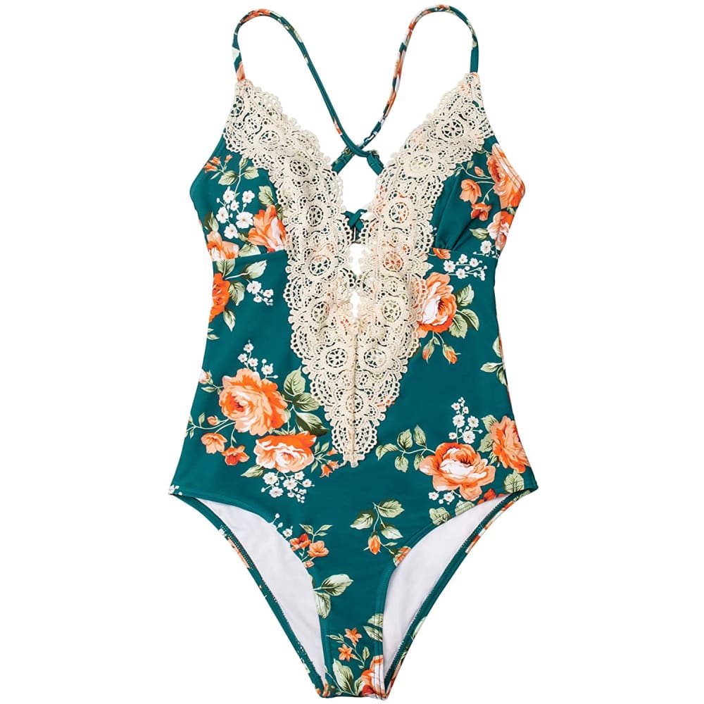 Women’s Ladies Vintage Lace Bikini Sets Beach Swimwear 