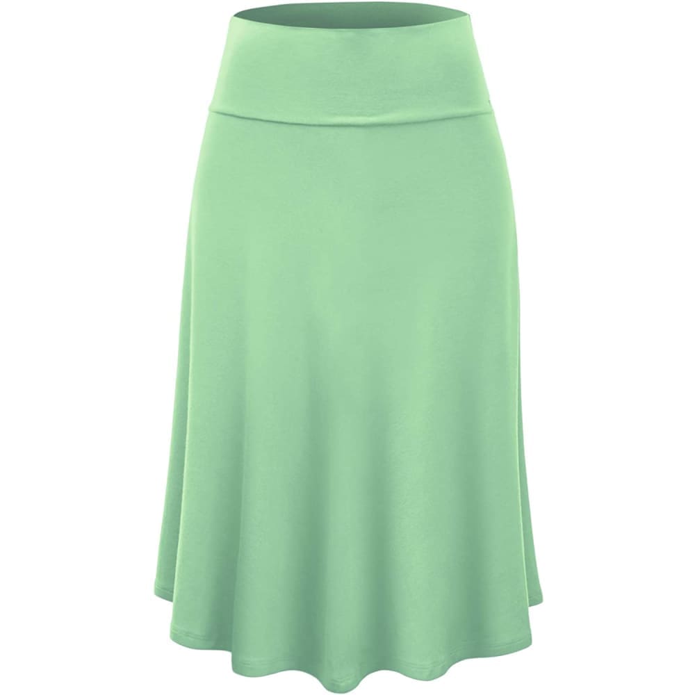Women’s Solid Ombre Lightweight Flare Midi Pull On Closure 